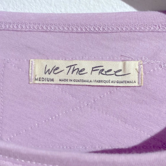 Free People-Mile a Minute Long Sleeve Exclusive. Color Lilac - Medium- NWOT - Picture 2 of 8